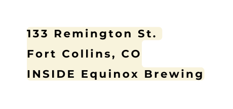 133 Remington St Fort Collins CO INSIDE Equinox Brewing